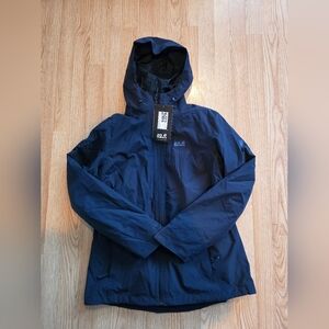 Jack Wolfskin Womens Norrland Dark Blue 3 In 1 Winter Jacket Large